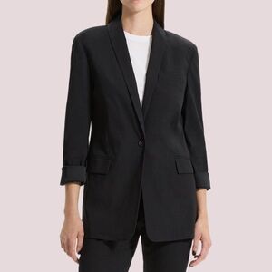 NWT‎ Theory Women's Rolled Sleeve Shawl Jacket - 0